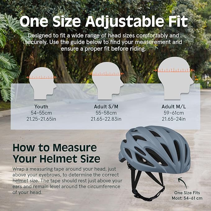 Retrospec Silas Adult Bike Helmet with Light for Men & Women - Lightweight, Comfortable