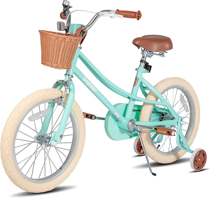 JOYSTAR Girls Bike for 2-12 Years Old Toddlers and Kids, 12" 14" 16" 18“ 20" Retro Style Kids Bike with Training Wheels, 18 20 Inch Children Bicycle with Kickstand