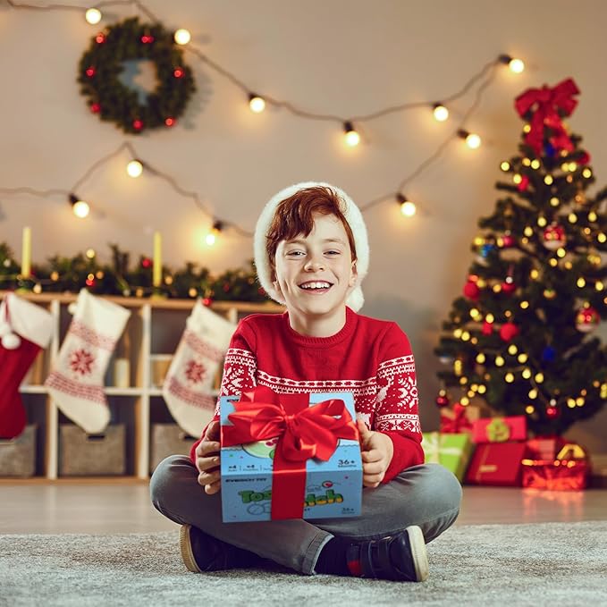 EVERICH Upgraded Toss and Catch Ball Game Set - Indoor and Outdoor Games for Kids 3-12, Beach Sand Pool Water Toy Includes 6 Paddles 6 Sticky Balls, Great Birthday Easter Gifts for Boys Girls