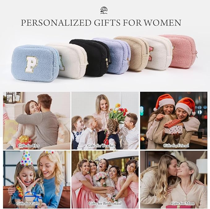 YOOLIFE Gifts for Mom, Birthday Gifts for Mom from Daughter or Son, Mom Birthday Gifts, Initial Crossbody Bag Belt Bag Fanny Pack, Beige J