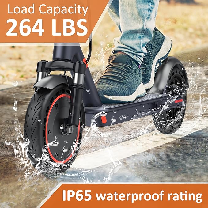 10/8.5" E Scooter for Adults 19-22 MPH Sport Escooter 350W/500W Motor, Electric Scooter 15-22 Miles Range, Bearing 265 LBS/APP Control,with Seat Parent ASIN: B0FHB4G2WQ