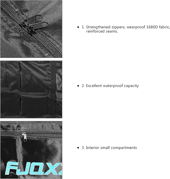 HUNTVP Bike Travel Bag Bicycle Transport Carrying Case with a Carry Bag for 26-29inch Folding Bike Foldaway Bicycle