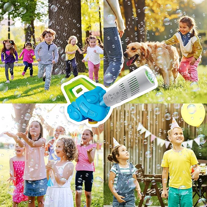ArtCreativity Bubble Leaf Blower with 3 Refill Solutions, Bubble Toys for Toddlers 1-3, Birthday Gift Toys, Fun Outdoor Bubble Machine for Kids, Summer Outdoor Activities for Kids Ages 3-5