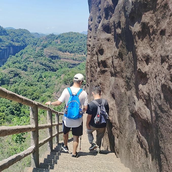 YZAOLL Small Lightweight Packable Hiking Backpack, 20L Hiking Backpack Day Pack for Women Men Travel Camping Vacation,Gray