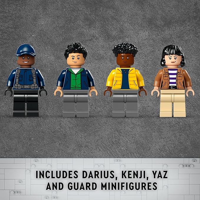 LEGO Jurassic World Dinosaur Missions: Allosaurus Transport Truck Toy, Fun Gift Idea for Kids with Kenji, Darius and Yaz Minifigures, Jurassic World Dinosaur Toy for Boys and Girls Ages 8 and Up 76966