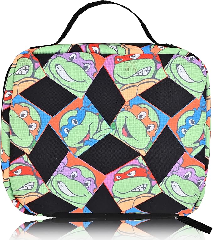Fast Forward Teenage Mutant Ninja Turtles Lunch Box for Kids | Insulated Lunch Bag Lunch Box for Boys, Girls, Unisex, Toddlers | Teenage Mutant Ninja Turtles Reusable Lunchbox