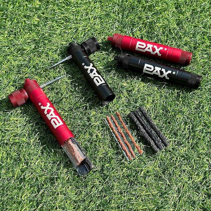 PAX Red Mountain Bike Tubeless Tire Repair Kit, Plus 4mm Hex Key for Emergency Bicycle Repair Kit, Fix Road Bicycle Tire Punctures