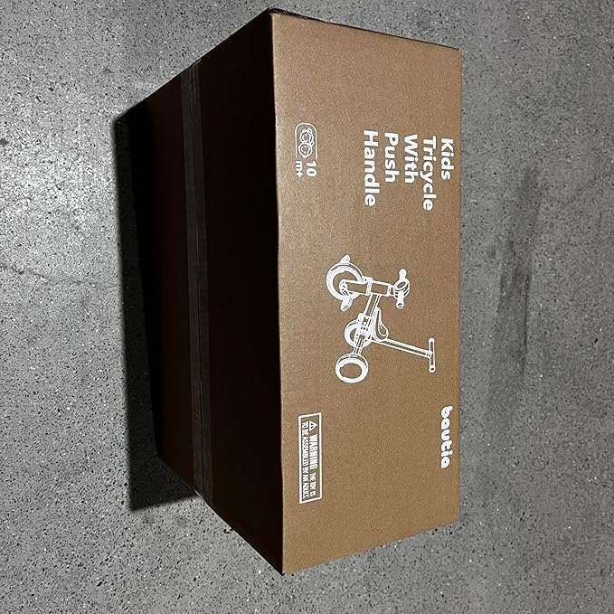 Kids Tricycle with Push Handle for Toddlers 1-4 Years Old Boys Girls Gift, 5 in 1 Baby Balance Bike for Toddlers 1-3 with Removable Pedals (No Parent Steering Version)