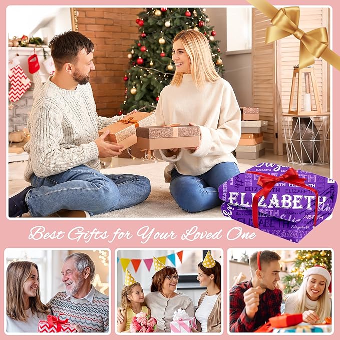 Ship Next Day, Personalized Baby Blanket with Name - Printed in USA, Custom Name Blanket for Boys Girls Kids, Customized Flannel Blankets Gifts for Teen Shower Toddlers Christmas Brithday