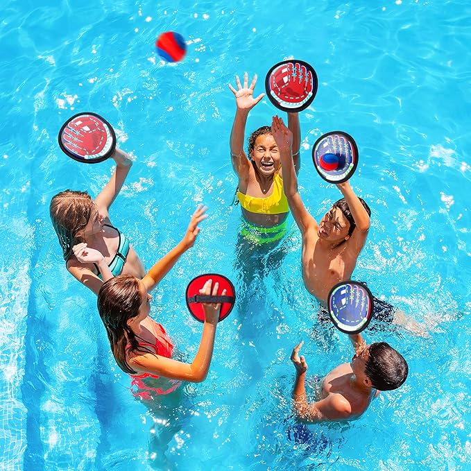 EVERICH TOY Toss and Catch Game for Toddlers - Soft, Safe & Pain-Free Baseball-Style Catching for Kids, Active Play Gift – Beach, Pool & Yard Toys for Boys and Girls Stocking Stufferrs Ages 3-8