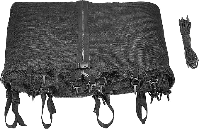 Upper Bounce Machrus Trampoline Net Replacement 7.5FT 8FT 9FT 10FT 12FT 13FT 14FT 15FT 16FT- Safety Net for Straight Poles/Arches Round Trampoline