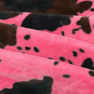 Hot Pink Throw Blanket - Cozy Lightweight Decorative Fleece Blanket for Couch, Bed, Sofa, Dorm, Home Decor, Pink Birthday Gifts for Women, Girls, Teens (50x60 Inches)