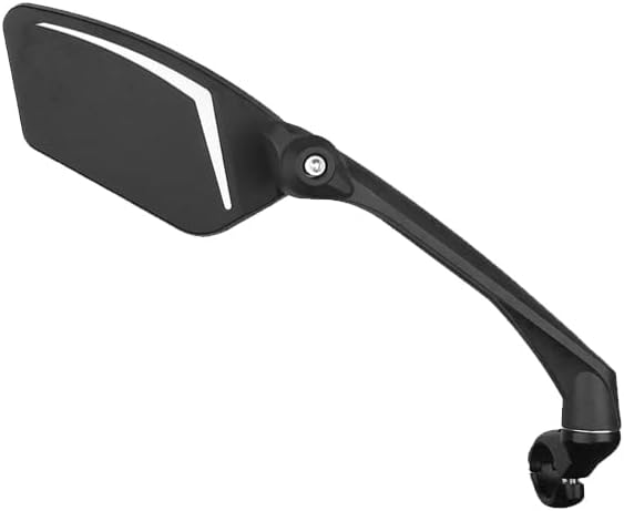 MEACHOW New Scratch Resistant Glass Lens,Handlebar Bike Mirror, Rotatable Safe Rearview Mirror, Bicycle Mirror,ME-010