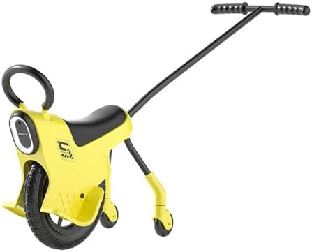 12in Hand Push Unicycle for Kids,Light Unicycle Bikes with Light/Handrails/Auxiliary Wheels,Kids Unicycle Bicycles,Parent-Child Unicycle Bike,Unicycle Balance Bikes