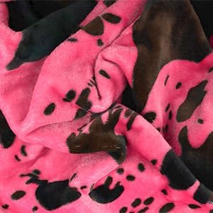 Hot Pink Throw Blanket - Cozy Lightweight Decorative Fleece Blanket for Couch, Bed, Sofa, Dorm, Home Decor, Pink Birthday Gifts for Women, Girls, Teens (50x60 Inches)