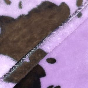 Purple Blanket Throw for Couch - Cute Soft Small Blankets for Kids, Lightweight Nursery Stroller Fleece Bedding - Lavender Gifts for Girls Boys 40"x50"