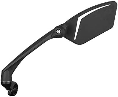 MEACHOW New Scratch Resistant Glass Lens,Handlebar Bike Mirror, Rotatable Safe Rearview Mirror, Bicycle Mirror,ME-010
