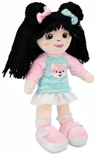 Playtime by Eimmie 14" Soft Baby Doll for Girls (Lillie) - Plush Rag Doll for Toddlers & Infants, Washable Stuffed Toy with Sensory Fabric Body - Great for Baby Showers, Birthdays & Special Occasions