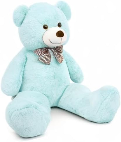 MaoGoLan Giant Teddy Bear 4 Feet,Adorable and Cuddly Big Bear Stuffed Animal 47", Classic Teddy Bear Plush Gift Decoration for Baby Shower,Party,Birthday,Valentines Day,Mint Green