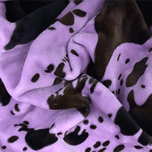 Purple Blanket Throw for Couch - Cute Soft Small Blankets for Kids, Lightweight Nursery Stroller Fleece Bedding - Lavender Gifts for Girls Boys 40"x50"