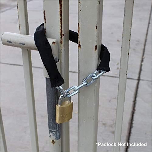 ABUS Hardened Steel 6KS 10 Foot x 1/4" Thick Square Security Chain for Bikes, Containers, Trailers, ATV's, Motorcycles and Personal/Industrial Property