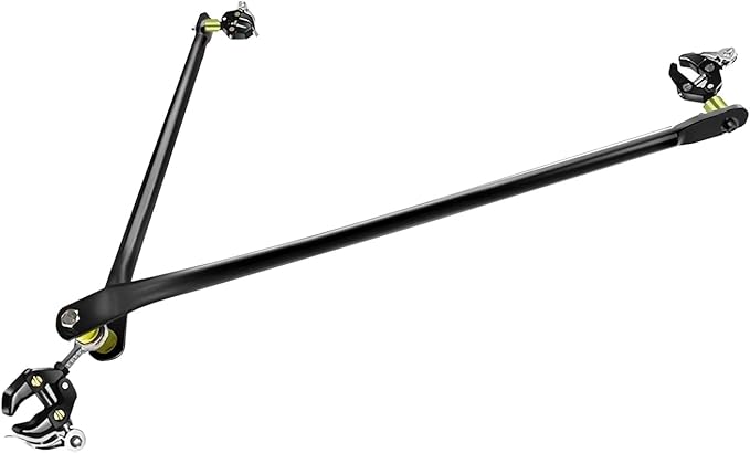 Bike Trailer Connector, Portable Folding Bicycle Trailer with Quick Release Clamps for Rear Carrier and Garden Cart