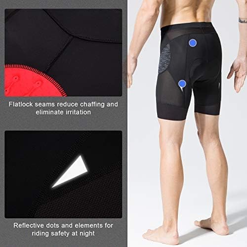 Men's Cycling Shorts Padded Bicycle Riding Half Pants Bike Biking Cycle Tights