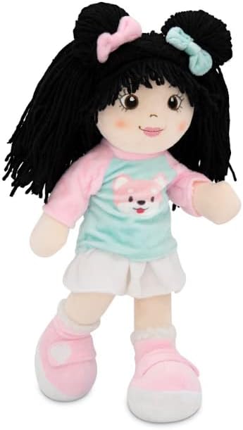 Playtime by Eimmie 14" Soft Baby Doll for Girls (Lillie) - Plush Rag Doll for Toddlers & Infants, Washable Stuffed Toy with Sensory Fabric Body - Great for Baby Showers, Birthdays & Special Occasions