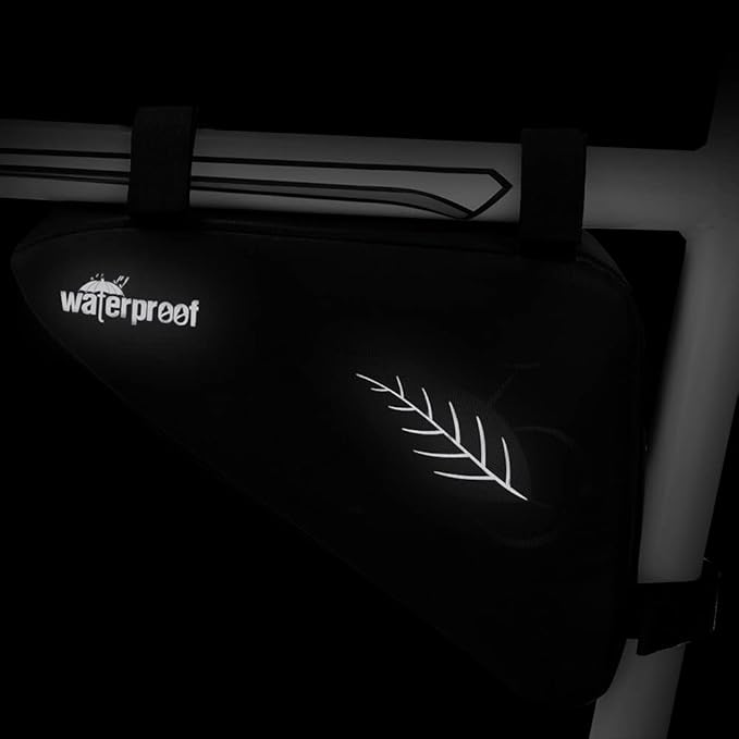 WOTOW Bike Tire Repair Tool Kit, Waterproof Frame Storage Bag & Mini Bike Pump & 16 in 1 Multitool & Bicycle Tyre Lever Patch Portable Repair Tool Accessories Set for Road Mountain BMX Cycling