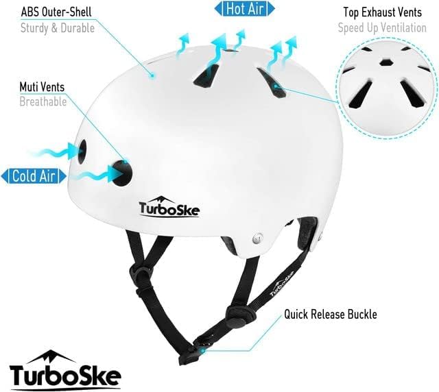 Skateboard Helmet, BMX Helmet, Multi-Sport Helmet, Bike Helmet for Kids, Youth, Men, Women