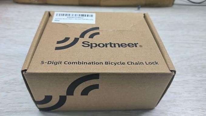 Sportneer Bike Lock: 5 Digit Combination High Security Anti Theft Bike Chain Lock - 3.2/3.6/4ft Heavy Duty Keyless Bicycle Lock for Bike, Motorcycle, Scooter, Door & Gate - 4/6mm Thick, Easy to Use
