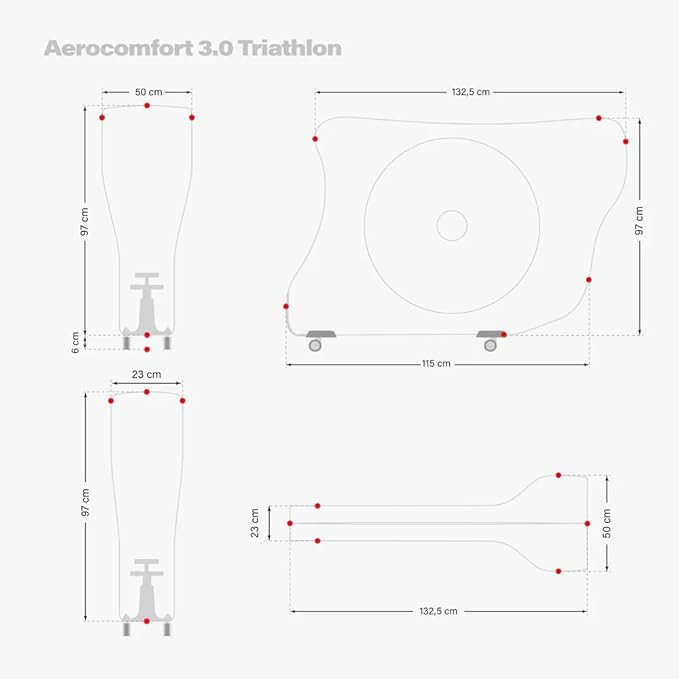 SCICON Sports Aerocomfort 3.0 TSA Triathlon Bike Travel Bag
