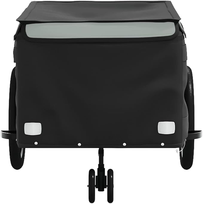 Bike Cargo Trailer, Bicycle Cart Bike Wagon Trailer, Bike Luggage Carrier, Loading Bike Storage Cart, Black and Gray, Maximum Load Capacity: 99.2 lb,-442