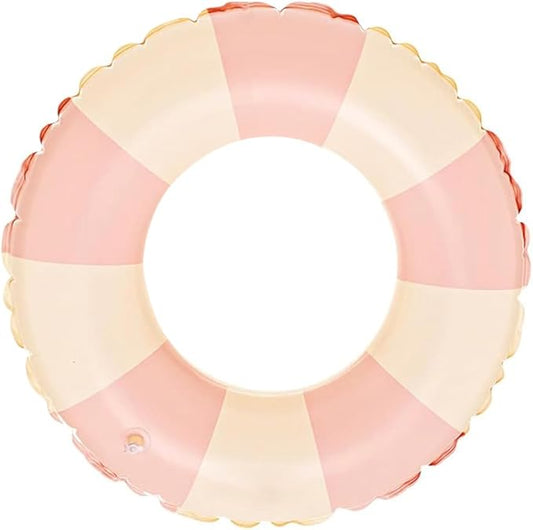 Children Swimming Ring, Inflatable Pool Floats Swim Tube Raft Toy with Fruits Mermaid Decorations Summer Water Fun Lounge Beach Lake Party Supplies for Kids