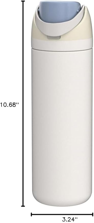 Owala FreeSip Insulated Stainless Steel Water Bottle with Straw for Sports, Travel, and School BPA-Free Sports Water Bottle, 24 oz, Iced Breeze