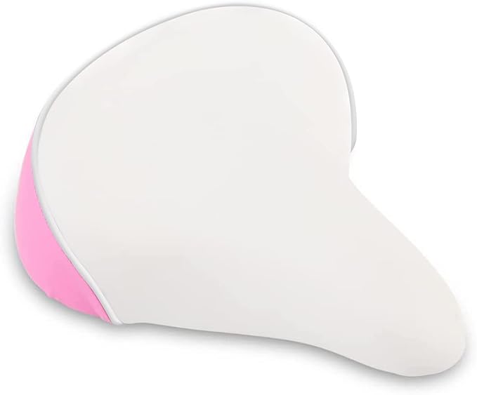 Wide Kids Bike Seat for Girls Bike, Purple & Pink