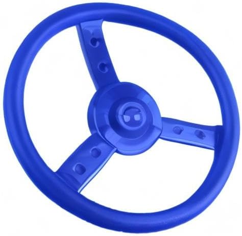Playground Steering Wheel Accessories Plastic Swingset Steering Wheel Pirate Ship Steering Wheel Playset for Outdoor Backyard Treehouse Playground Jungle Gym (1, Blue)