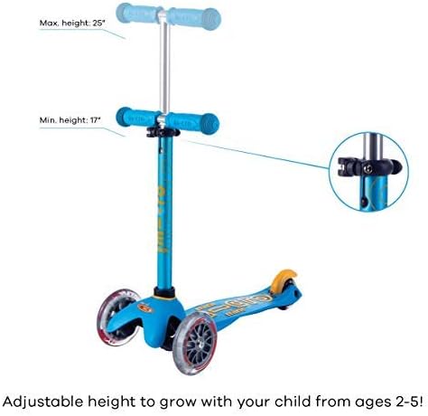 Micro Kickboard - Mini Deluxe - Three Wheeled, Lean-to-Steer Swiss-Designed Micro Scooter