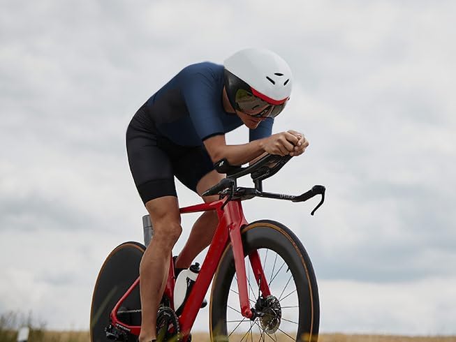 Logas Men‘s Triathlon Suit Trisuit Race Skinsuit Cycling Speed Suit Swimskin Bike Swim Run