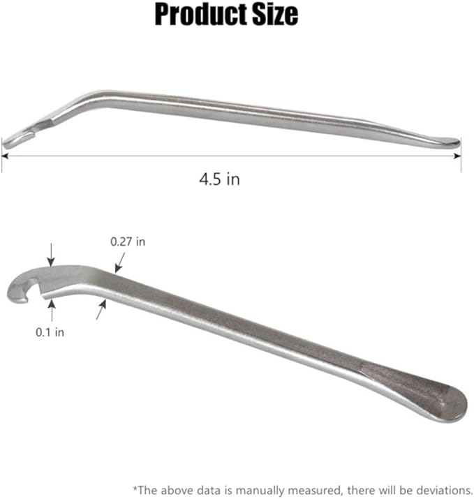 Bike Tire Levers, 4 PCS Bike Tire Removal Tool, Fits Most Bicycle Tires, No Damage to Tires (Silver)