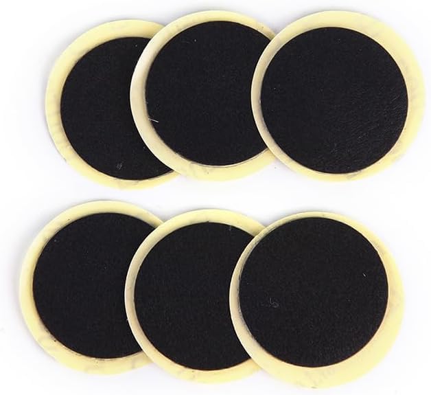 24Pcs Black Bike Tire Patch Kit,Glueless Bike Repair Patch, Round Bike Tube Patches, Bikes Tire Repair Kit,Bike Inner Tube Repair Kit, Bike Patch Kit for Road and Mountain, Cycling,Tires and Tubes