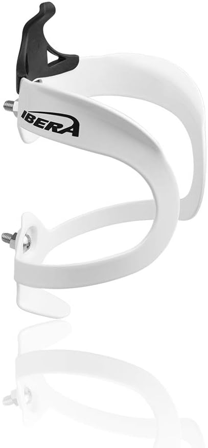 Ibera Bicycle Lightweight Aluminum Water Bottle Cage, White