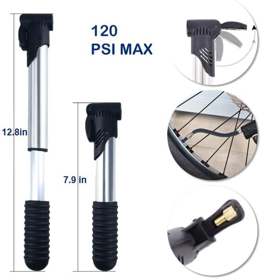 Bike Repair Kit,Mini Bicycle Pump, Bike Tire Repair Tool Kit Contains 16-in-1 Tool, Water-Resistant Bike Triangle Pouch, Used for Mountain Bike and Road Bike.