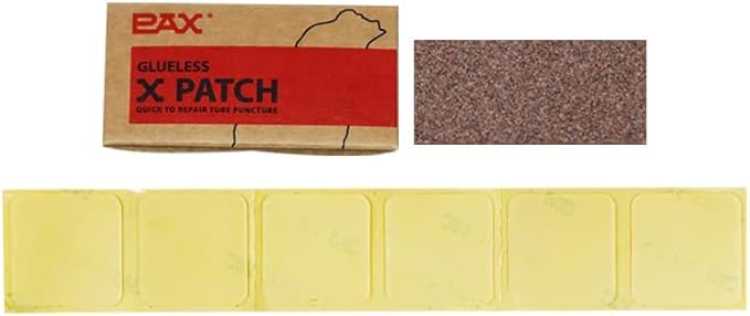 Pax 14 Pcs Lightweight Clear Glueless Tire Puncture Bike Tube Patch Kit, Multipurpose Transparent Self-Adhesive Patch for Inflatable Rubber, Pool Boat, Swimming Tube, Rain Boots & Umbrellas