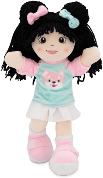 Playtime by Eimmie 14" Soft Baby Doll for Girls (Lillie) - Plush Rag Doll for Toddlers & Infants, Washable Stuffed Toy with Sensory Fabric Body - Great for Baby Showers, Birthdays & Special Occasions