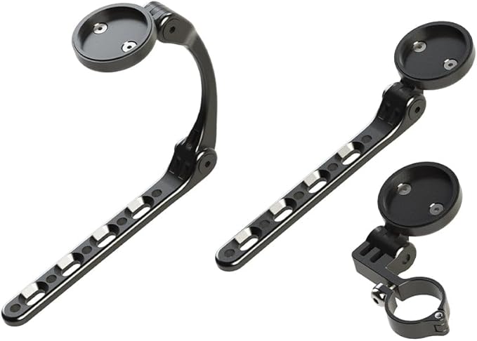 TriRig - Polymount - 3-in-1 Aero Bike Accessory Mount for Garmin, Wahoo, GoPro, Triathlon, Time Trial Bikes – Adjustable Mount w/Articulating Arm, Aerodynamic Design, Quick Installation Kit Included