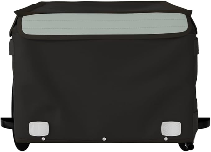 Bike Cargo Trailer, Bicycle Cart Bike Wagon Trailer, Bike Luggage Carrier, Loading Bike Storage Cart, Black and Gray, Maximum Load Capacity: 99.2 lb,-435