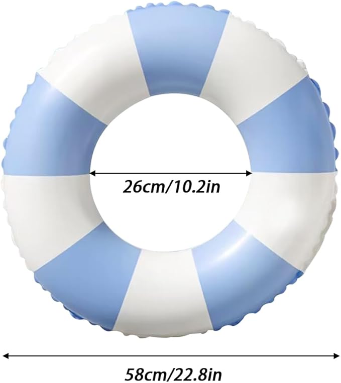 Children Swimming Ring, Inflatable Pool Floats Swim Tube Raft Toy with Fruits Mermaid Decorations Summer Water Fun Lounge Beach Lake Party Supplies for Kids