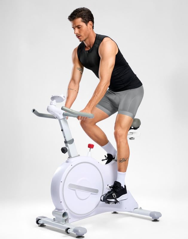 Bikewa Men's Cycling Underwear with Anti-Slip Leg Grips 4D Padded Bike Shorts MTB Liner for Bicycle Biking Riding