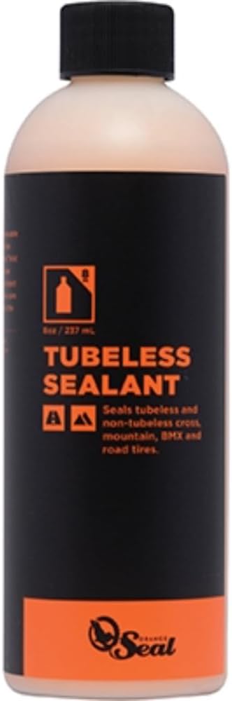 Orange Seal - Regular Formula Tubeless Bike Tire Sealant | Fast Sealing, up to 1/4" Puncture | for MTB, Road, CX and Gravel Bicycle Tires